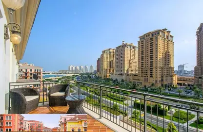 Apartment - 3 Bedrooms - 4 Bathrooms for rent in Nobili - Qanat Quartier - The Pearl Island - Doha