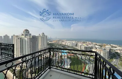 Balcony image for: Apartment - 2 Bedrooms - 4 Bathrooms for rent in Viva West - Viva Bahriyah - The Pearl Island - Doha, Image 1