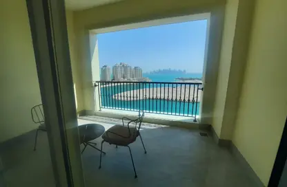 Apartment - Studio - 1 Bathroom for rent in Viva West - Viva Bahriyah - The Pearl Island - Doha