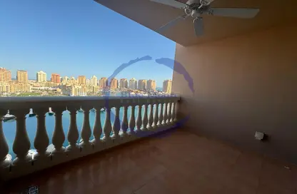Balcony image for: Apartment - 2 Bedrooms - 3 Bathrooms for rent in East Porto Drive - Porto Arabia - The Pearl Island - Doha, Image 1