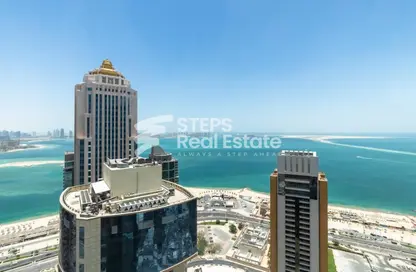 شقة - 3 غرف نوم - 4 حمامات للايجار في برج وست باي - الخليج الجنوبي - الخليج الغربي - الدوحة