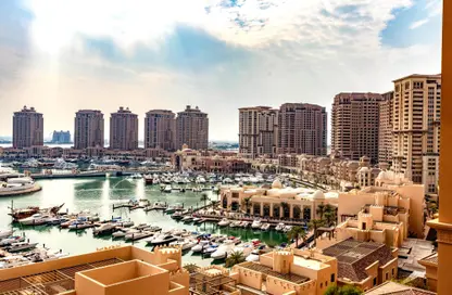 شقة - غرفة نوم - 1 حمام للبيع في طريق بورتو الغربي - بورتو أرابيا - جزيرة اللؤلؤة - الدوحة