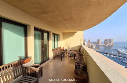 Apartment - 3 Bedrooms - 4 Bathrooms for rent in East Porto Drive - Porto Arabia - The Pearl Island - Doha