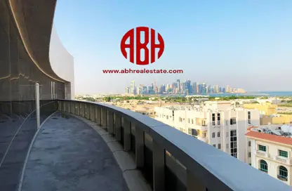 Balcony image for: Office Space - Studio - 2 Bathrooms for rent in Riviera Residences - Fereej Bin Mahmoud South - Fereej Bin Mahmoud - Doha, Image 1