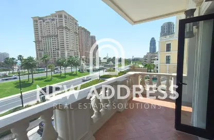 Apartment - 2 Bedrooms - 1 Bathroom for rent in Danat Qatar - Porto Arabia - The Pearl Island - Doha