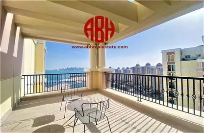 Penthouse - 3 Bedrooms - 4 Bathrooms for rent in Viva West - Viva Bahriyah - The Pearl Island - Doha
