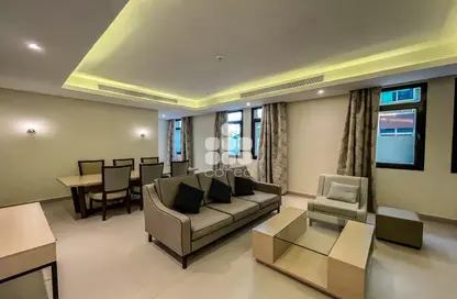 Living / Dining Room image for: Apartment - 1 Bedroom - 2 Bathrooms for rent in Residential D5 - Fox Hills South - Fox Hills - Lusail, Image 1