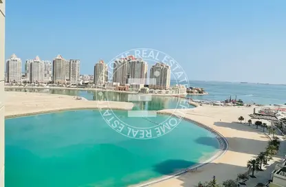 Apartment - Studio - 1 Bathroom for rent in Viva West - Viva Bahriyah - The Pearl Island - Doha