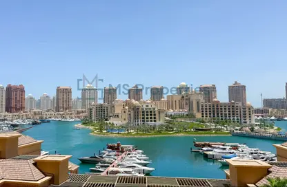 شقة - غرفة نوم - 2 حمامات للايجار في طريق بورتو الغربي - بورتو أرابيا - جزيرة اللؤلؤة - الدوحة