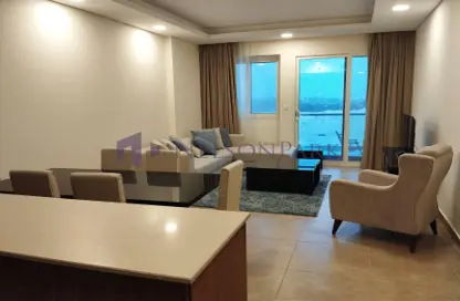 Living / Dining Room image for: Apartment - 2 Bedrooms - 2 Bathrooms for rent in Al Erkyah City - Lusail, Image 1