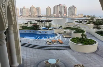 Apartment - Studio - 1 Bathroom for rent in Viva West - Viva Bahriyah - The Pearl Island - Doha