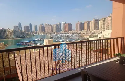 شقة - 2 غرف نوم - 2 حمامات للايجار في 21 تاور - بورتو أرابيا - جزيرة اللؤلؤة - الدوحة