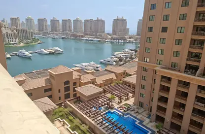 شقة - غرفة نوم - 2 حمامات للايجار في 5 تاور - بورتو أرابيا - جزيرة اللؤلؤة - الدوحة