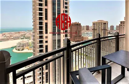 Balcony image for: Apartment - 1 Bedroom - 2 Bathrooms for rent in Abraj Bay - Abraj Quartiers - The Pearl Island - Doha, Image 1