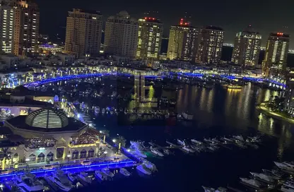 Apartment - 1 Bedroom - 2 Bathrooms for rent in West Porto Drive - Porto Arabia - The Pearl Island - Doha
