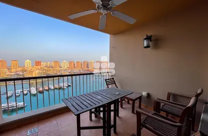 Balcony image for: Apartment - 2 Bedrooms - 3 Bathrooms for rent in Tower 4 - Porto Arabia - The Pearl Island - Doha, Image 1