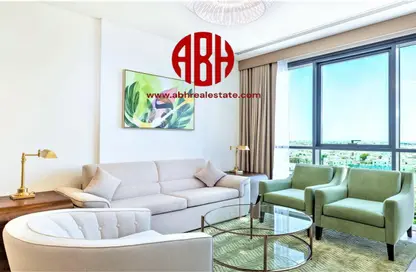 Living Room image for: Apartment - 2 Bedrooms - 2 Bathrooms for rent in Aabdullah Bin Sultan Al Thani - C-Ring Road - Al Sadd - Doha, Image 1