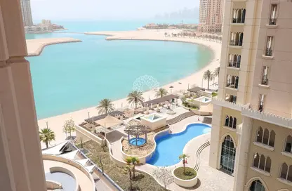 Water View image for: Apartment - 1 Bedroom - 2 Bathrooms for rent in Viva West - Viva Bahriyah - The Pearl Island - Doha, Image 1