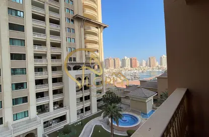 Apartment - 2 Bedrooms - 3 Bathrooms for rent in East Porto Drive - Porto Arabia - The Pearl Island - Doha