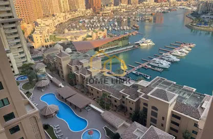 Apartment - 2 Bedrooms - 3 Bathrooms for sale in East Porto Drive - Porto Arabia - The Pearl Island - Doha