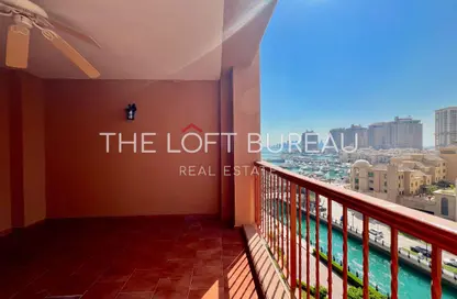 Apartment - 1 Bedroom - 2 Bathrooms for rent in West Porto Drive - Porto Arabia - The Pearl Island - Doha Apartment - 1 Bedroom - 2 Bathrooms for rent in West Porto Drive - Porto Arabia - The Pearl Island - Doha