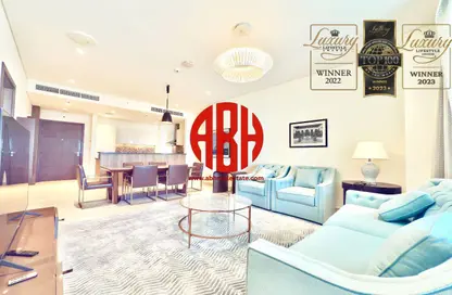 Apartment - 3 Bedrooms - 4 Bathrooms for rent in Lusail Marina Heights - Marina District - Lusail