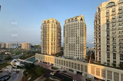 شقة - غرفة نوم - 2 حمامات للايجار في فيفا غرب - فيفا بحرية - جزيرة اللؤلؤة - الدوحة