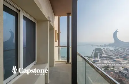 Apartment - 1 Bedroom - 2 Bathrooms for rent in Marina Tower 02 - Marina District - Lusail