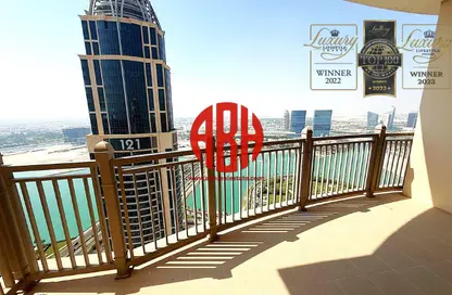 شقة - غرفة نوم - 2 حمامات للايجار في ابراج باي - منطقة الأبراج - جزيرة اللؤلؤة - الدوحة