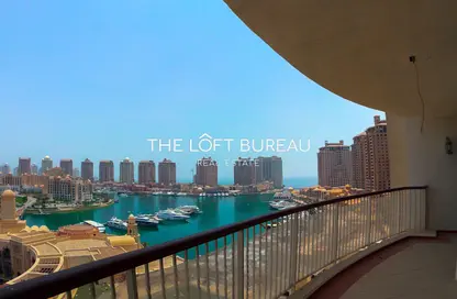 Apartment - 3 Bedrooms - 4 Bathrooms for rent in Tower 6 - Porto Arabia - The Pearl Island - Doha