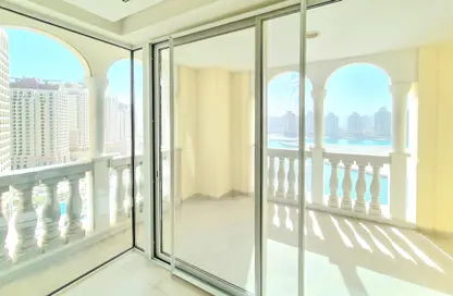 Terrace image for: Apartment - 2 Bedrooms - 3 Bathrooms for rent in Viva West - Viva Bahriyah - The Pearl Island - Doha, Image 1