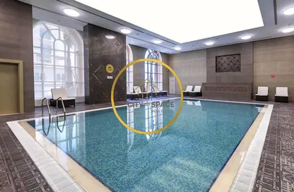 Pool image for: Apartment - 1 Bathroom for rent in Al Mutahidah Tower - Viva Bahriyah - The Pearl Island - Doha, Image 1