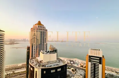 شقة - 3 غرف نوم - 3 حمامات للايجار في برج وست باي - الخليج الجنوبي - الخليج الغربي - الدوحة