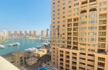 Apartment - 1 Bedroom - 2 Bathrooms for rent in East Porto Drive - Porto Arabia - The Pearl Island - Doha