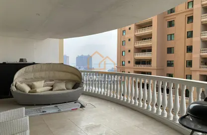 صورة لـ شرفة شقة - 3 غرف نوم - 4 حمامات للبيع في بورتو أرابيا - جزيرة اللؤلؤة - الدوحة ، صورة رقم 1