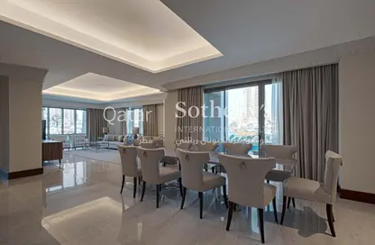 Dining Room image for: Townhouse - 6 Bedrooms - 7 Bathrooms for sale in The St. Regis Marsa Arabia Island - Marsa Arabia - The Pearl Island - Doha, Image 1