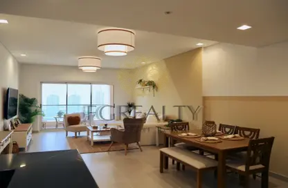 Apartment - 1 Bedroom - 2 Bathrooms for rent in Al Mutahidah Tower - Viva Bahriyah - The Pearl Island - Doha