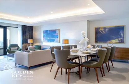 Apartment - 3 Bedrooms - 5 Bathrooms for rent in Abraj Bay - Abraj Quartiers - The Pearl Island - Doha