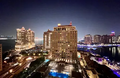 Apartment - 1 Bedroom - 2 Bathrooms for rent in East Porto Drive - Porto Arabia - The Pearl Island - Doha