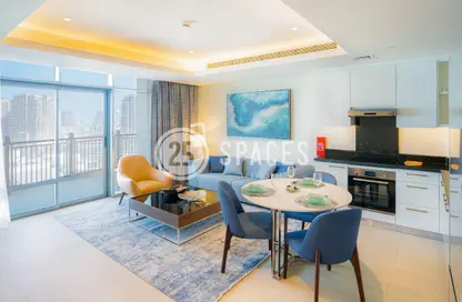 Apartment - 1 Bedroom - 2 Bathrooms for rent in Abraj Bay - Abraj Quartiers - The Pearl Island - Doha