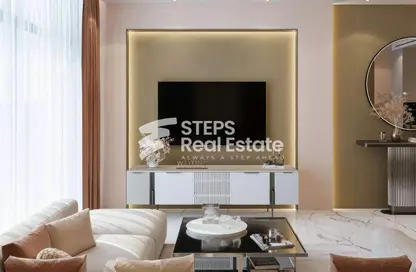 Living Room image for: Apartment - 2 Bedrooms - 3 Bathrooms for sale in Lusail City - Lusail, Image 1