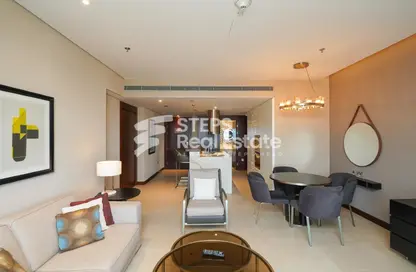 Apartment - 1 Bedroom - 2 Bathrooms for rent in Hilton Doha The Pearl Residences - Abraj Quartiers - The Pearl Island - Doha