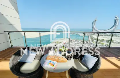 Apartment - 2 Bedrooms - 4 Bathrooms for rent in Marina Tower 02 - Marina District - Lusail