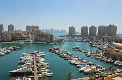 شقة - 2 غرف نوم - 3 حمامات للبيع في طريق بورتو الشرقي - بورتو أرابيا - جزيرة اللؤلؤة - الدوحة