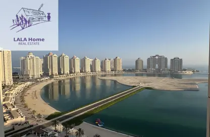 شقة - غرفة نوم - 2 حمامات للايجار في فيفا غرب - فيفا بحرية - جزيرة اللؤلؤة - الدوحة