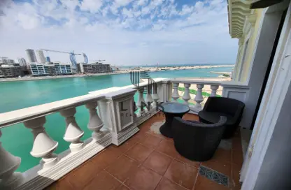 Balcony image for: Apartment - 3 Bedrooms - 3 Bathrooms for rent in Teatro - Qanat Quartier - The Pearl Island - Doha, Image 1