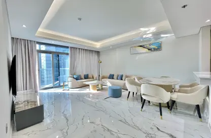 Apartment - 1 Bedroom - 2 Bathrooms for rent in Marina Tower 02 - Marina District - Lusail