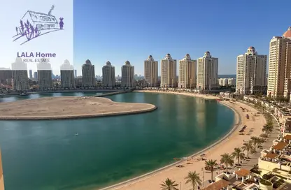 شقة - 2 غرف نوم - 3 حمامات للايجار في فيفا غرب - فيفا بحرية - جزيرة اللؤلؤة - الدوحة