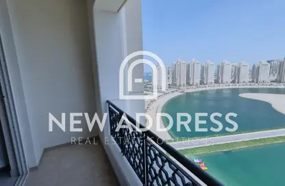 Apartment - 3 Bedrooms - 4 Bathrooms for rent in Viva West - Viva Bahriyah - The Pearl Island - Doha