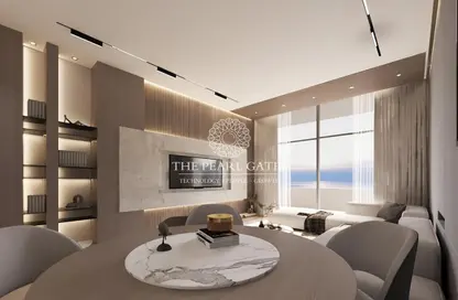 Living / Dining Room image for: Apartment - 2 Bedrooms - 2 Bathrooms for sale in Lusail City - Lusail, Image 1